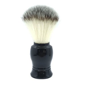 Popular Plastic Shaving Brush with Black Handle and Nylon Bristles